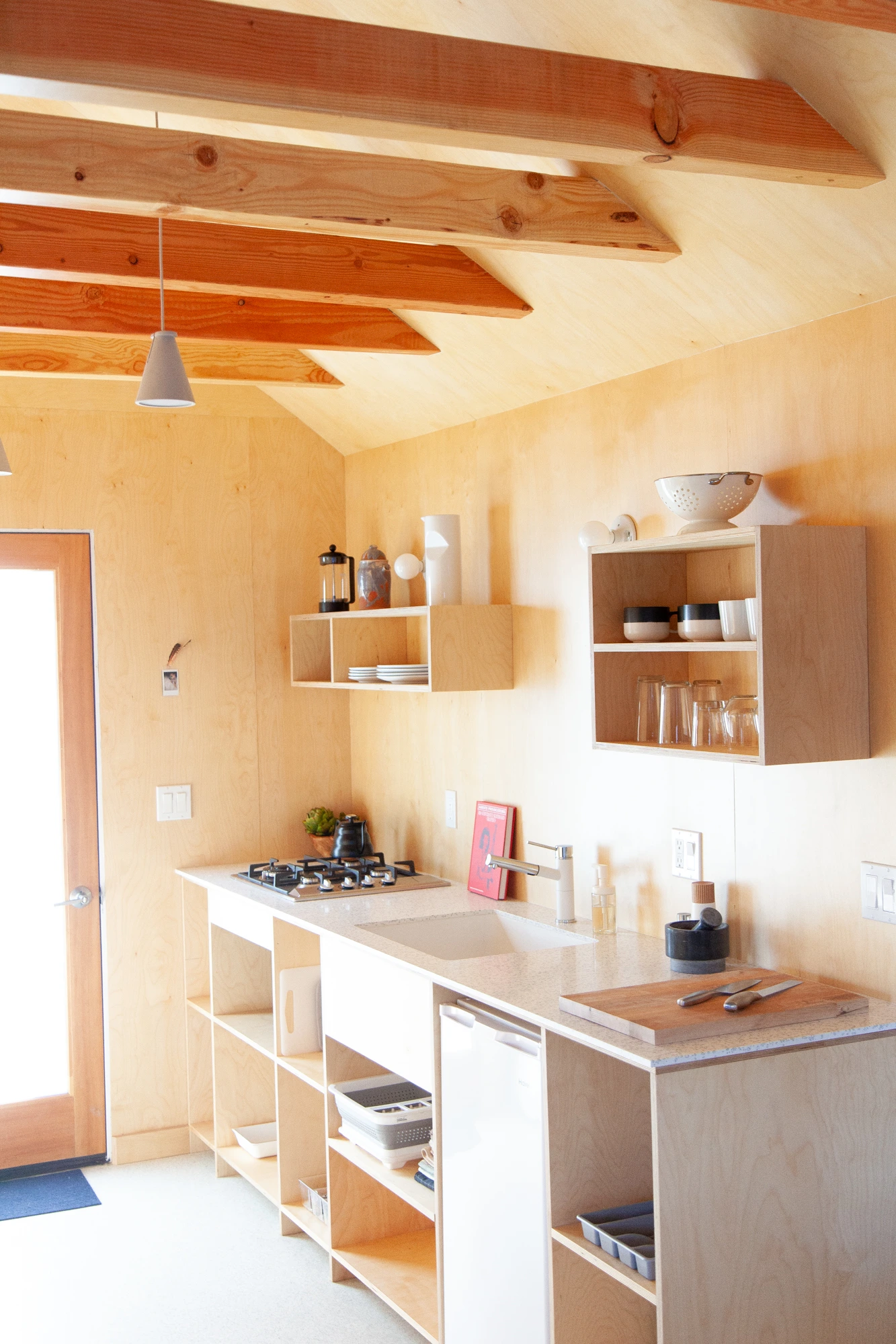 Small + Mighty / C5 modern kitchenette at Colorado Lodge Big Bear Lake